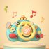 Cartoon Simulate Steering Wheel Toys Electric Driving Car Steering Wheel With Sound Light Educational Toys For Birthday Gifts pink