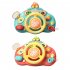 Cartoon Simulate Steering Wheel Toys Electric Driving Car Steering Wheel With Sound Light Educational Toys For Birthday Gifts pink