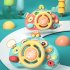 Cartoon Simulate Steering Wheel Toys Electric Driving Car Steering Wheel With Sound Light Educational Toys For Birthday Gifts pink