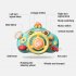 Cartoon Simulate Steering Wheel Toys Electric Driving Car Steering Wheel With Sound Light Educational Toys For Birthday Gifts pink