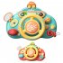 Cartoon Simulate Steering Wheel Toys Electric Driving Car Steering Wheel With Sound Light Educational Toys For Birthday Gifts pink