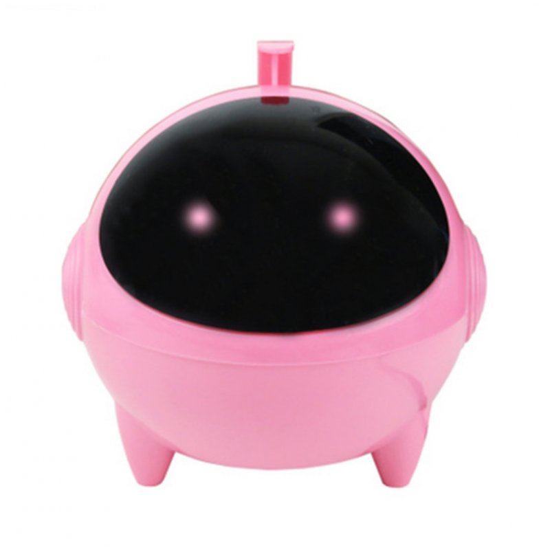 Cartoon USB Speaker Portable 3.5mm Audio Interface 13.2 * 13.2 * 13.5cm for MP3 MP4 Pink_Dual speakers