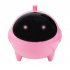 Cartoon USB Speaker Portable 3 5mm Audio Interface 13 2   13 2   13 5cm for MP3 MP4 Pink Dual speakers