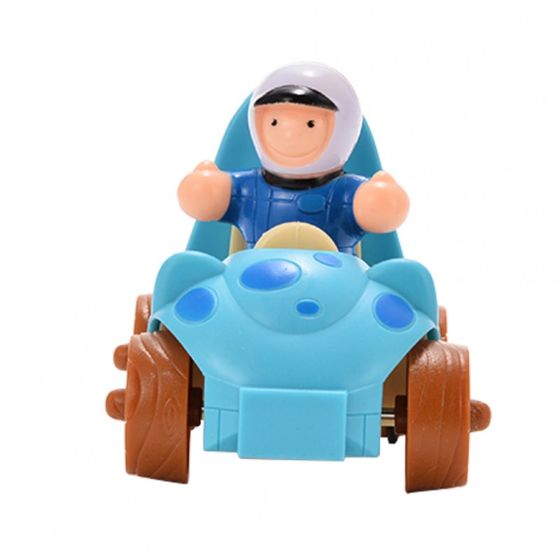 [US Direct] Cartoon pull back car with little princess parent product blue