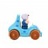 Cartoon pull back car with little princess parent product blue