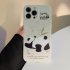 Case Cute Animal Pattern Soft Shockproof Cell Phone Cover For Iphone 15 Series green panda butt 15promax