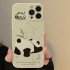 Case Cute Animal Pattern Soft Shockproof Cell Phone Cover For Iphone 15 Series green panda butt 15promax
