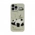 Case Cute Animal Pattern Soft Shockproof Cell Phone Cover For Iphone 15 Series green panda butt 15promax
