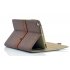 Case for iPad mini made out of leather  protecting your iPad in style and offering a built in stand
