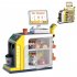 Cash Register Playset For Kids Simulation Money Scanner Play Foods Refrigerator Pretend Play Toys Gifts For Boys Girls green