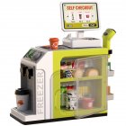 Cash Register Playset For Kids Simulation Money Scanner Play Foods Refrigerator Pretend Play Toys Gifts For Boys Girls green