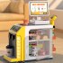Cash Register Playset For Kids Simulation Money Scanner Play Foods Refrigerator Pretend Play Toys Gifts For Boys Girls green