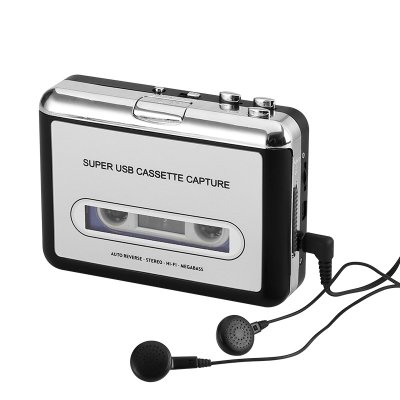 カセットテープ-to-MP3コンバータ - プラグ＆プレイ、Win + Mac互換、自動リバース、Audacityオーディオソフトウェア ...