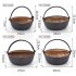 Cast Iron Dutch Oven with Wooden Cover Flat Bottom Design Single Non coated Non stick Pan Cast Iron Dutch Oven 29CM