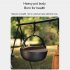 Cast Iron Dutch Oven with Wooden Cover Flat Bottom Design Single Non coated Non stick Pan Cast Iron Dutch Oven 29CM