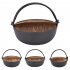 Cast Iron Dutch Oven with Wooden Cover Flat Bottom Design Single Non coated Non stick Pan Cast Iron Dutch Oven 29CM