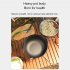 Cast Iron Dutch Oven with Wooden Cover Flat Bottom Design Single Non coated Non stick Pan Cast Iron Dutch Oven 29CM
