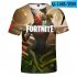 Casual 3D Cartoon Pattern Round Neck T shirt Picture color AA XS