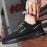 Casual Men Sneakers Ergonomic Design Anti Slip Lightweight Breathable Minimalist Sports Platform Shoes Outdoor Training Shoes full black 41