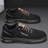 Casual Men Sneakers Ergonomic Design Anti Slip Lightweight Breathable Minimalist Sports Platform Shoes Outdoor Training Shoes full black 41