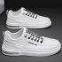 Casual Men Sneakers Ergonomic Design Anti Slip Lightweight Breathable Minimalist Sports Platform Shoes Outdoor Training Shoes White 44