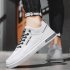 Casual Men Sneakers Ergonomic Design Anti Slip Lightweight Breathable Minimalist Sports Platform Shoes Outdoor Training Shoes White 44