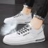 Casual Men Sneakers Ergonomic Design Anti Slip Lightweight Breathable Minimalist Sports Platform Shoes Outdoor Training Shoes White 44