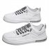 Casual Men Sneakers Ergonomic Design Anti Slip Lightweight Breathable Minimalist Sports Platform Shoes Outdoor Training Shoes White 44
