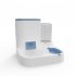 Cat Bowl Automatic Feeder With Water Dispenser Stainless Steel Cat Bowl Ceramic Pet Food Water Bowl For Dog Integrated feeder Yellow B
