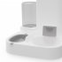 Cat Bowl Automatic Feeder With Water Dispenser Stainless Steel Cat Bowl Ceramic Pet Food Water Bowl For Dog Integrated feeder Gray B