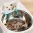 Cat Bowl Automatic Feeder With Water Dispenser Stainless Steel Cat Bowl Ceramic Pet Food Water Bowl For Dog Integrated feeder Gray B