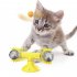 Cat  Carousel Pinwheel Pet Toy With Suctions Pet Funny Relieving Supplies Blue