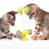Cat  Carousel Pinwheel Pet Toy With Suctions Pet Funny Relieving Supplies Yellow