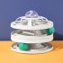 Cat Diy Turntable Ball Bite resistant Scratch resistant Funny Teaser Stick Boredom Toys Pet Supplies gray universal