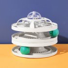 Cat Diy Turntable Ball Bite-resistant Scratch-resistant Funny Teaser Stick Boredom Toys Pet Supplies gray universal