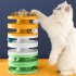 Cat Diy Turntable Ball Bite resistant Scratch resistant Funny Teaser Stick Boredom Toys Pet Supplies yellow universal