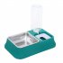Cat Dog Feeding Bowl Non wet Mouth Stainless Steel Automatic Drinking Bowl Food Dispenser Pet Supplies  Orange 