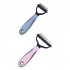 Cat Dog Hair Removal Comb Grooming Comb Double sided Stainless Steel Pet Shedding Brush Pet Supplies pink small opp bag