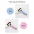 Cat Dog Hair Removal Comb Grooming Comb Double sided Stainless Steel Pet Shedding Brush Pet Supplies pink large opp bag