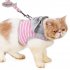 Cat Dog Harness   Leash Set Adjustable Puppy Kitten Walking Harnesses Vest Traction Belt for Small Dogs Cats Orange XS