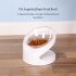 Cat Dog Pet  Bowl Separate Design Neck Protector Oblique Mouth Puppy Kitten Feeder Bowl transparent bowl 14 2 x 14 2 x 12 5