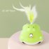Cat Electric Teaser Stick With Feather Usb Rechargeable Infrared Automatic Toys For Indoor Cats green white 7 5 x 8 5 x 10cm