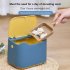 Cat Excrement Trash Can Fully Enclosed Smell Proof Detachable Cat Litter Disposal Bin Cat Toilet Cat Litter Special Garbage Can Excrement Supplies white yellow