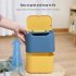 Cat Excrement Trash Can Fully Enclosed Smell Proof Detachable Cat Litter Disposal Bin Cat Toilet Cat Litter Special Garbage Can Excrement Supplies white yellow