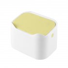 Cat Excrement Trash Can Fully Enclosed Smell Proof Detachable Cat Litter Disposal Bin Cat Toilet Cat Litter Special Garbage Can Excrement Supplies white yellow