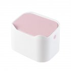 Cat Excrement Trash Can Fully Enclosed Smell Proof Detachable Cat Litter Disposal Bin Cat Toilet Cat Litter Special Garbage Can Excrement Supplies white pink
