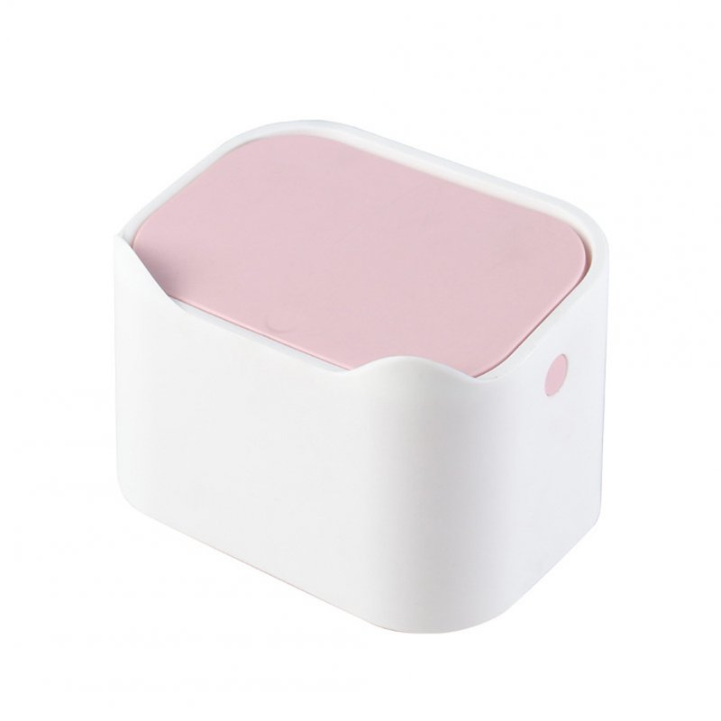 Cat Excrement Trash Can Fully Enclosed Smell Proof Detachable Cat Litter Disposal Bin Cat Toilet Cat Litter Special Garbage Can Excrement Supplies white pink