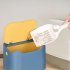 Cat Excrement Trash Can Fully Enclosed Smell Proof Detachable Cat Litter Disposal Bin Cat Toilet Cat Litter Special Garbage Can Excrement Supplies white yellow
