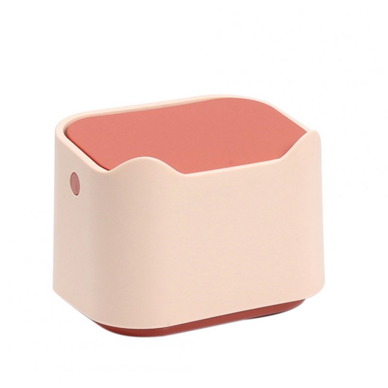 Cat Excrement Trash Can Fully Enclosed Smell Proof Detachable Cat Litter Disposal Bin Cat Toilet Cat Litter Special Garbage Can Excrement Supplies pink orange