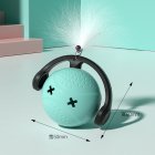 Cat Intelligent Rolling Ball Toy Automatic Luminous Electric Magic Ball With Lights For Relieving Boredom green rolling ball